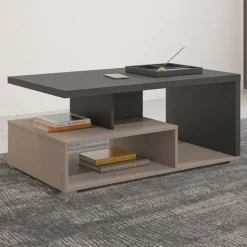 Tavolino da salotto 100x60cm beige grigio Matt