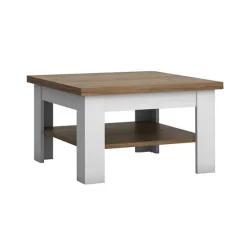 Tavolino da salotto 70x70cm bianco frassinato rovere Provenza