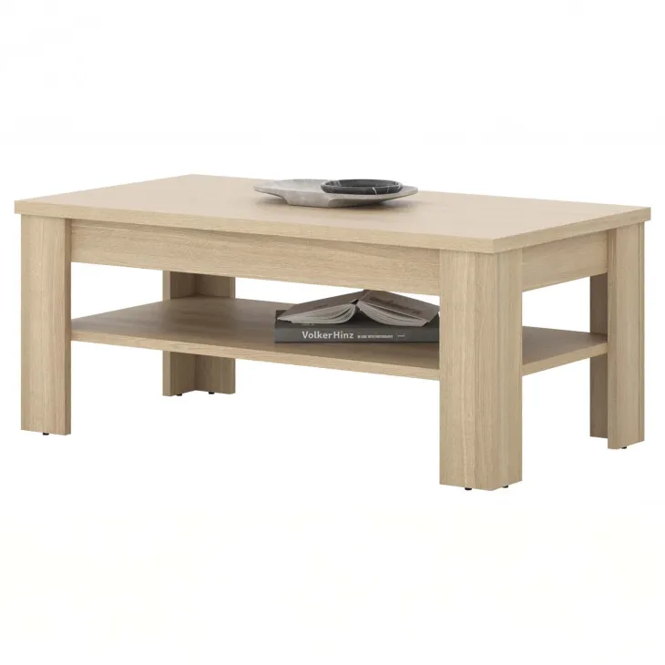 Tavolino da salotto 120x65cm con ripiano rovere Écarté