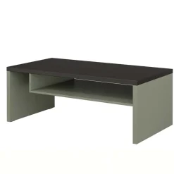 Tavolino da salotto 120x60cm con ripiano verde nero Lolla