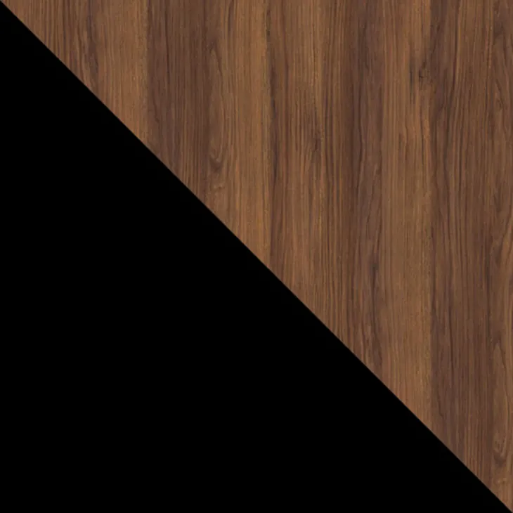 Tavolino da salotto 100x55cm con vano noce nero Wild