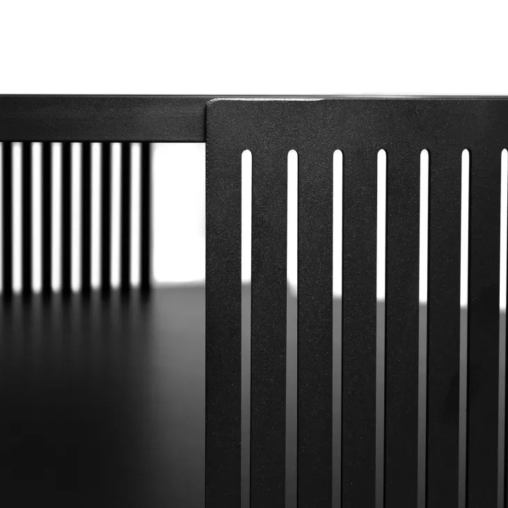 Tavolino da salotto 75x75cm design moderno nero Elisera