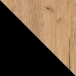 Tavolino da salotto 75x75cm design moderno rovere nero Elisera