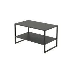Tavolino da salotto 90x50cm industrial metallo antracite Loft