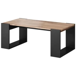 Tavolino da salotto 120x55cm moderno rovere antracite Tampere