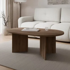 Tavolino da salotto 110x65cm noce Elden