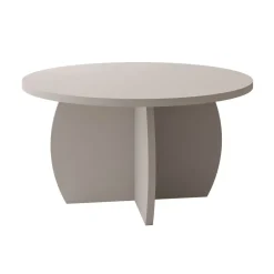 Tavolino da salotto 74x74cm rotondo beige cashmere Koda