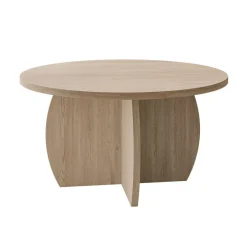 Tavolino da salotto 74x74cm rotondo rovere Koda