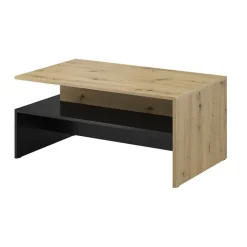 Tavolino da salotto 100x60cm rovere rustico nero Emotion Gihome®