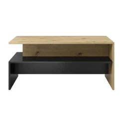 Tavolino da salotto 100x60cm rovere rustico nero Emotion Gihome®