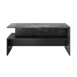 Tavolino 100x60cm da salotto design ossido e nero Emotion Gihome®