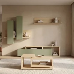 Tavolino 120x60cm da salotto design rovere Megan Gihome®