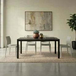 Tavolo allungabile 160/220cm acciaio ossido metallo Alanda