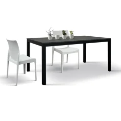 Tavolo allungabile 160/220cm acciaio ossido metallo Alanda