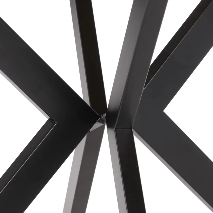 Tavolo allungabile 100/250cm da pranzo rovere dorato nero Agri