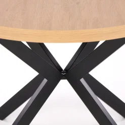Tavolo allungabile 100/250cm da pranzo rovere dorato nero Agri