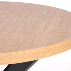 Tavolo allungabile 100/250cm da pranzo rovere dorato nero Agri