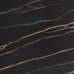Tavolo allungabile 140/200cm effetto marmo nero rovere scuro Rinaldo
