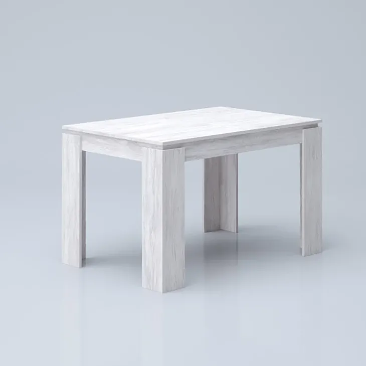 Tavolo allungabile 120/160cm moderno legno bianco frassinato Atena