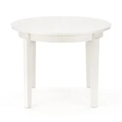 Tavolo allungabile 100/200cm rotondo moderno bianco Robin
