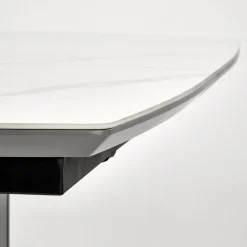 Tavolo allungabile da pranzo 160/220cm bianco grigio chiaro Ignazio