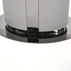 Tavolo allungabile da pranzo 160/220cm bianco grigio chiaro Ignazio