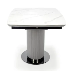 Tavolo allungabile da pranzo 160/220cm bianco grigio chiaro Ignazio