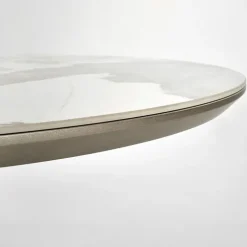 Tavolo allungabile da pranzo 160/200cm marmo bianco beige Iolanda