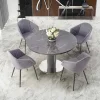 Tavolo allungabile moderno 120/160cm marmo grigio Donald