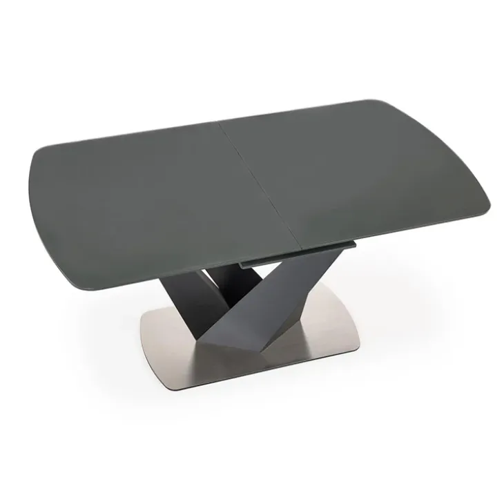 Tavolo allungabile moderno 160/200cm grigio scuro nero Blasco