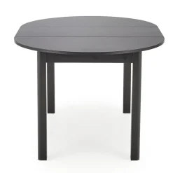 Tavolo allungabile rotondo 102/142cm moderno nero Caienna