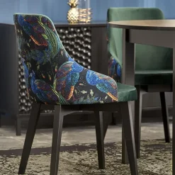 Tavolo allungabile rotondo 102/142cm moderno nero Caienna
