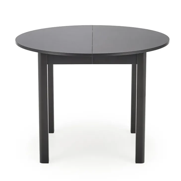 Tavolo allungabile rotondo 102/142cm moderno nero Caienna
