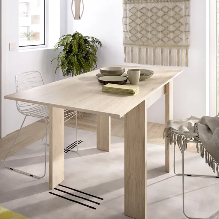 Tavolo allungabile 67-134x67cm legno naturale Koke