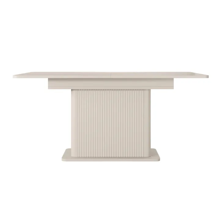 Tavolo allungabile 160/200x90cm rettangolare beige cannettato Ramis