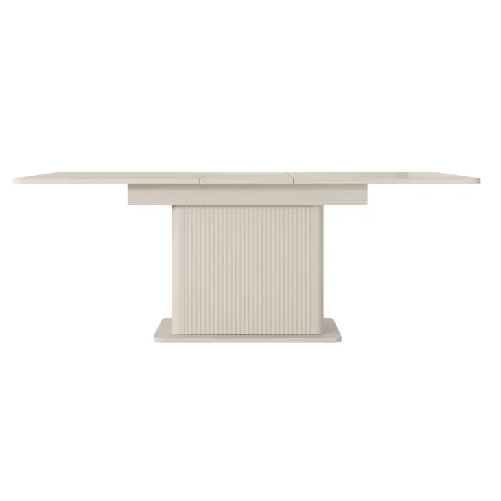 Tavolo allungabile 160/200x90cm rettangolare beige cannettato Ramis