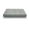 Tavolo 160/250cm allungabile grigio cemento gambe in antracite Hildago