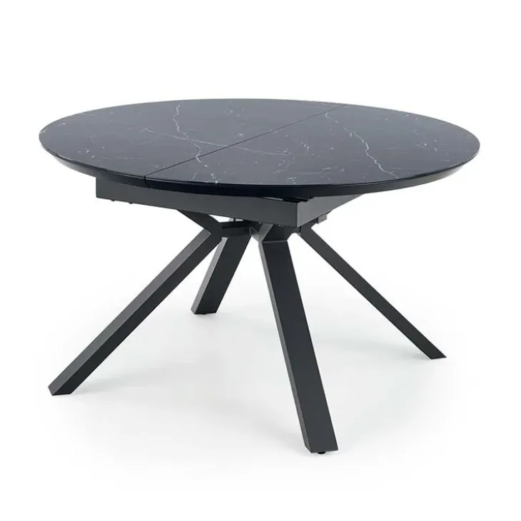 Tavolo 130/180cm allungabile moderno marmo nero Aspen