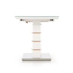 Tavolo 140/180cm allungabile moderno bianco lucido quercia Driade