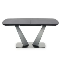 Tavolo 160/220cm allungabile moderno grigio scuro nero Sienna