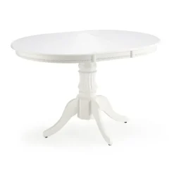 Tavolo 90/124cm allungabile rotondo moderno bianco Circle