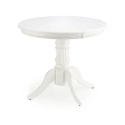 Tavolo 90/124cm allungabile rotondo moderno bianco Circle
