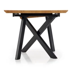 Tavolo 160/200cm allungabile rovere acciaio nero Papavero Gihome®