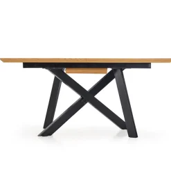Tavolo 160/200cm allungabile rovere acciaio nero Papavero Gihome®