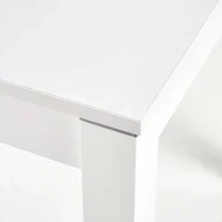 Tavolo 118/158cm allungabile salvaspazio moderno bianco Iceberg