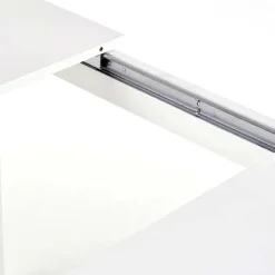 Tavolo 118/158cm allungabile salvaspazio moderno bianco Iceberg