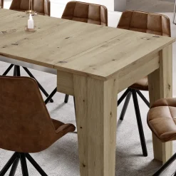 Tavolo 54/306cm consolle allungabile rovere chiaro Grace Gihome®