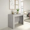 Tavolo 51/237cm consolle allungabile grigio cemento Fox Gihome®