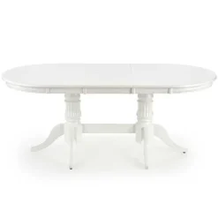Tavolo 150/190cm da pranzo allungabile moderno bianco lucido Duncan