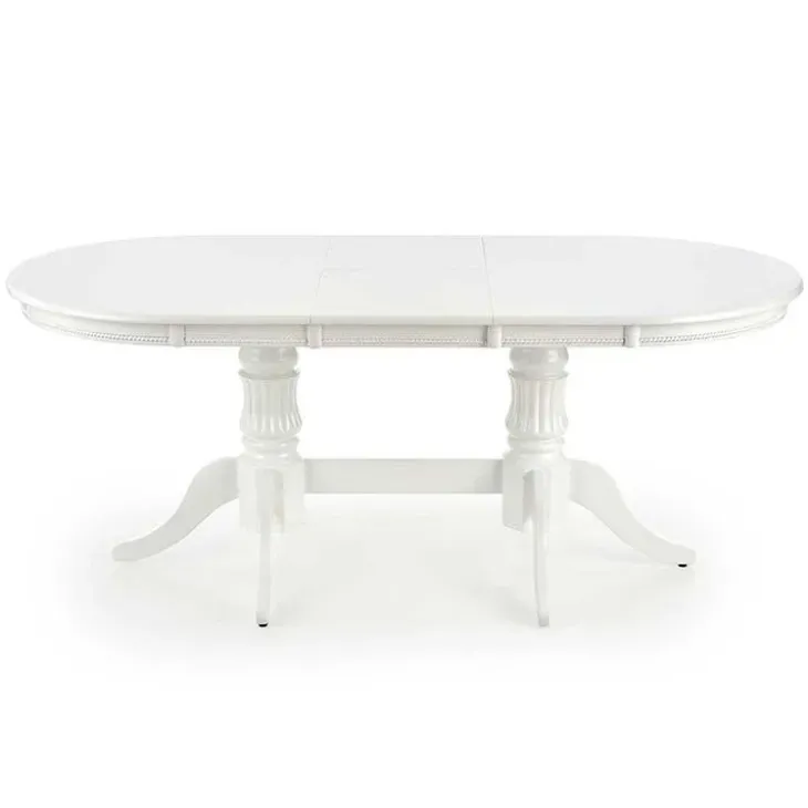 Tavolo 150/190cm da pranzo allungabile moderno bianco lucido Duncan